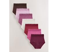 next Lot de 7 culottes en coton et dentelle violet FR 56 (EU 54)