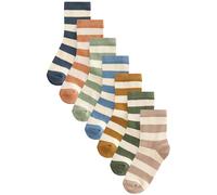 NEXT Lot de 7 paires de chaussettes en coton majoritaire Wide Stripe 26.5-30.5
