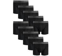 NEXT, Lot de Boxers pour Homme 100% Pur Coton, Coupe Confortable avec Ceinture Élastique, Lot de 10 x Boxers Noir 3XL
