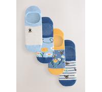 Next Lot de chaussettes de sport invisibles 4 bleu M-L (FR 42-48)