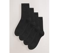 NEXT Femme Chaussettes en modal, 4 paires Noir one size