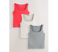 Next Lot de débardeurs à col carré 3