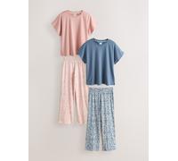 Next Lot de pyjamas à manches courtes 2 Rose L Regular (FR 46-48)