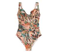 Next Maillot de bain bleu cyan / marron châtaigne / rosé / noir, Taille S