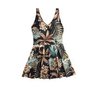 Next Maillot de bain brocart / olive / pétrole / noir, Taille XS