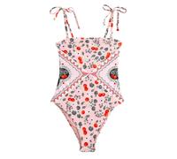 Next Maillot de bain 'Cath Kidston' rose / rouge vif / noir / blanc, Taille XXL