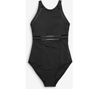 NEXT Femme Maillot de Bain Ventre Plat à col Montant Noir 44