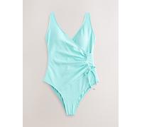 NEXT Femme Maillot de Bain Gainant ruché sur Le côté Mint Green Textured 48