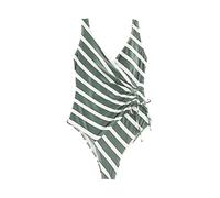 Next Maillot de bain modelant roseau / noir / blanc, Taille XXL