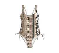 Next Maillot de bain noisette / brun foncé / noir / blanc, Taille L