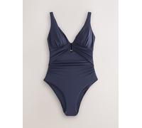 Next Maillot de bain plongeant Utrim gainant le ventre bleu FR 56 (EU 54)