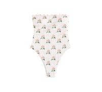 Next Maillot de bain vert foncé / rose / magenta / blanc cassé, Taille L