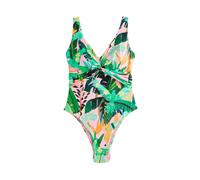 Next Maillot de bain vert / vert clair / rosé / noir, Taille 4XL