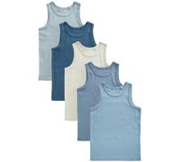 Next Maillot de corps opal / gentiane / bleu pastel / bleu clair / blanc, Taille 176