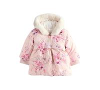 NEXT Manteau matelassé pour bébé fille avec motif floral, Rose, 80-86