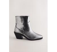 Next Bottes de cowboy 'Forever Comfort®' argent, Taille 41,5-42
