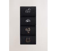 Next Metallic Western Icons Embroidered Motif Ankle Socks 4 Pack