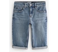 Next Mid Blue Knee Length Bermuda Denim Shorts Mid Blue EU 44 Tall (UK 14 T)