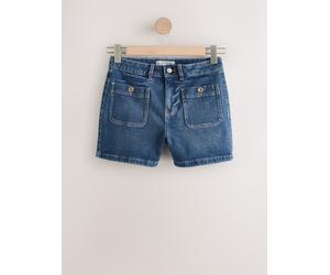 Next Mid Blue Patch Pocket Mini Shorts Mid Blue EU 40 (UK 12)