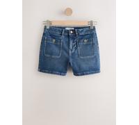Next Mid Blue Patch Pocket Mini Shorts Mid Blue EU 44 Tall (UK 14 T)