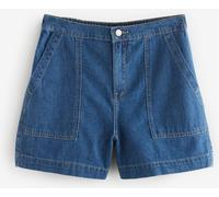 Next Mid Blue Utility Lightweight 100% Cotton Denim Shorts Mid Blue EU 36 (UK 8)