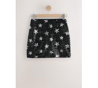next Mini-jupe à paillettes étoiles Noir FR 38 Regular (EU 36)
