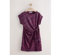 Next Mini robe drapée texturée nouée sur le devant Léopard rose EU 34 (UK 6)