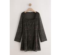 Next Robe beige / marron / noir, Taille 34