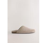 Next Mink Brown Forever Comfort Leather Clean Footbed Clogs Mink Brown EU 39 (UK 6)