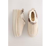 Next Mink Brown Forever Comfort Leather Fur Lined Cosy Platform Shoes Mink Brown EU 43 (UK 9)