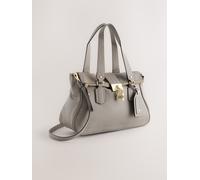 Next Mink Brown Padlock Charm Hand Held Bag