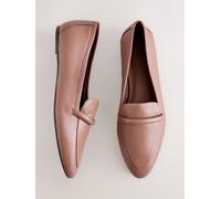 Next Mocassins à bout pointu en cuir Forever Comfort Nue EU 42 (UK 8)