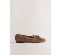 Next Mocassins Forever Comfort en cuir avec franges Marron fauve EU 37 (UK 4)