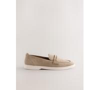Next Mocassins Forever Comfort en daim à semelle blanche sable EU 42 (UK 8)