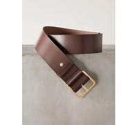 Next Mocha Brown N. Premium Made In Italy Wide Leather Belt