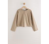 Next Mocha Brown Soft Brushed Finish Slouch Neck Longsleeve Sweatshirt