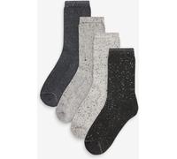 Next Monochrome Neppy Cushion Sole Socks 4 Pack