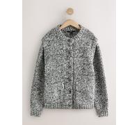 Next Monochrome Shoulder Padded Twist Knit Cardigan