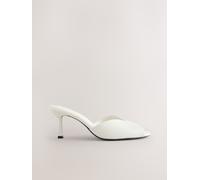 Next Mules à bout ouvert en cuir Forever Comfort à talons pâle EU 38 (UK 5)