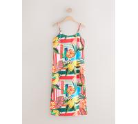 Next Multi Lemon Print Midi Slip Summer Dress Multi Lemon Print EU 36 (UK 8)