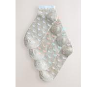 Next Multicolour Heart Pattern Grey Trainer Socks 4 Pack