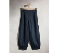next N. Premium Pantalons carotte en lin 100% bleu FR 36 (EU 34)