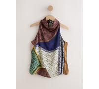 Next N. Premium Satin Haut licol Brun FR 44 (EU 42)