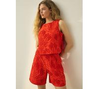 next N. Premium Short en coton brodé de qualité supérieure rouge FR 42 Long (EU 40 L)
