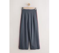 next N. Premium Side Stripe Wide Leg Trousers With Wool Gris FR 46 Regular (EU 44 R)