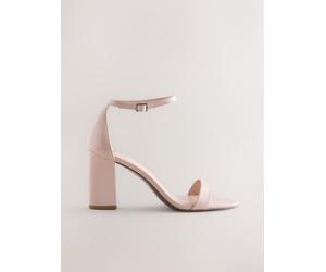 Next Natural Extra Wide Fit Block Heel Sandals