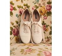 Next Natural Tabitha Simmons x Next Dilly Round Toe Lace Up Slim Jazz Shoes Natural 4 EU 37