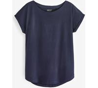 NEXT Femme T-Shirt à Mancherons Bleu Marine foncé S