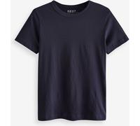 Next Navy Blue Essential Pure Cotton Short Sleeve Crew Neck T-Shirt