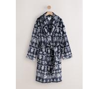 Next Navy Blue Matching Family Christmas Fairisle pattern hamish the highland cow Dressing Gown Navy Blue Large